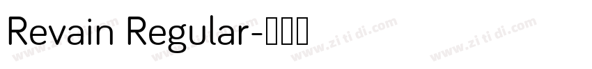 Revain Regular字体转换